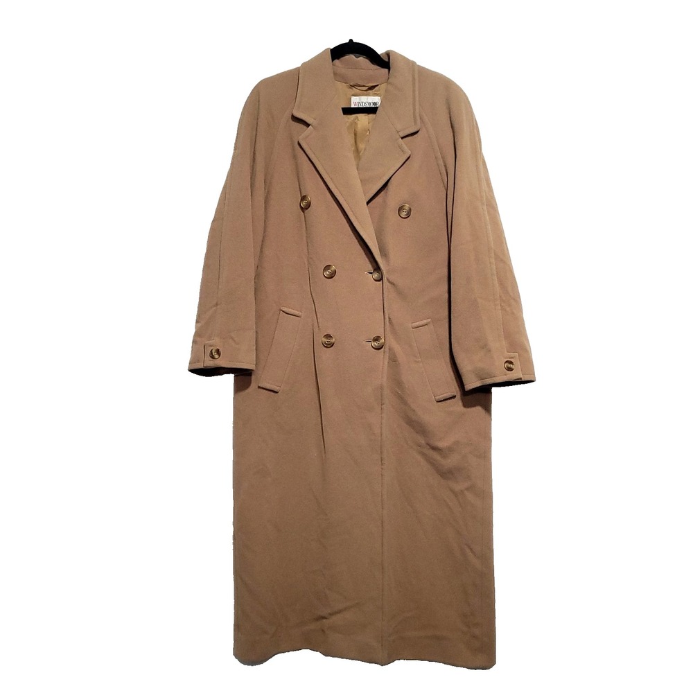 Double Breasted Wool maxi Coat 12 Windsmoor Camel Long UK Cashmere Quiet Luxury